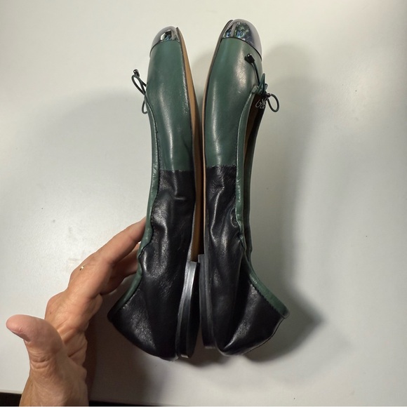 Sam Edelman Green with Metallic Toe Cap Ballet Flats Women’s Size 8.5 - Picture 6 of 14